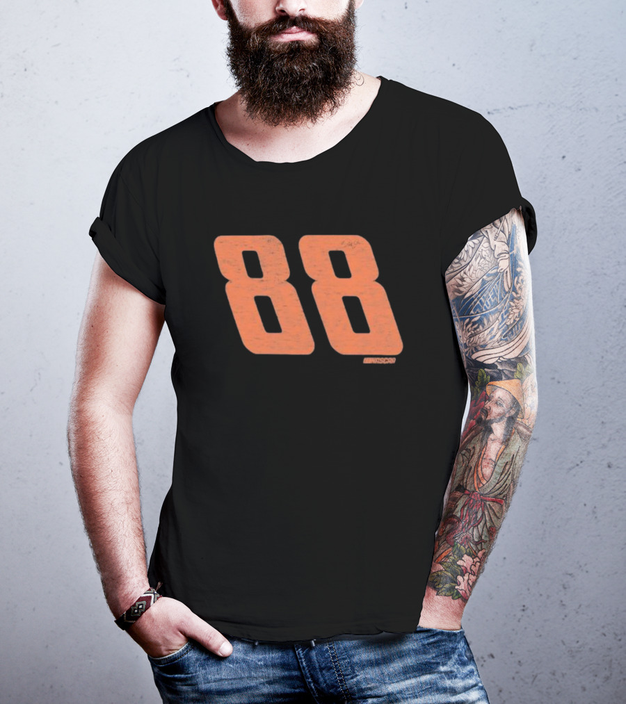 NASCAR Dale Earnhardt Jr. #88 Black Franklin 47 Racing T-Shirt