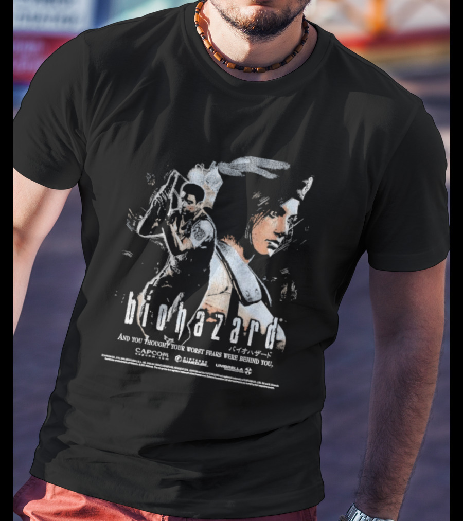 Biohazard And You Thought Your Worst Fears Were Behind You Capcom Resident Evil Umbrella T-Shirt