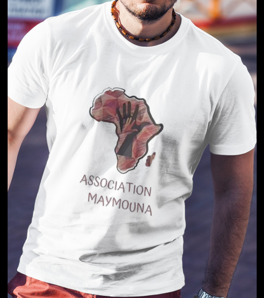 Association Maymouna Africa Map With Hand T-Shirt
