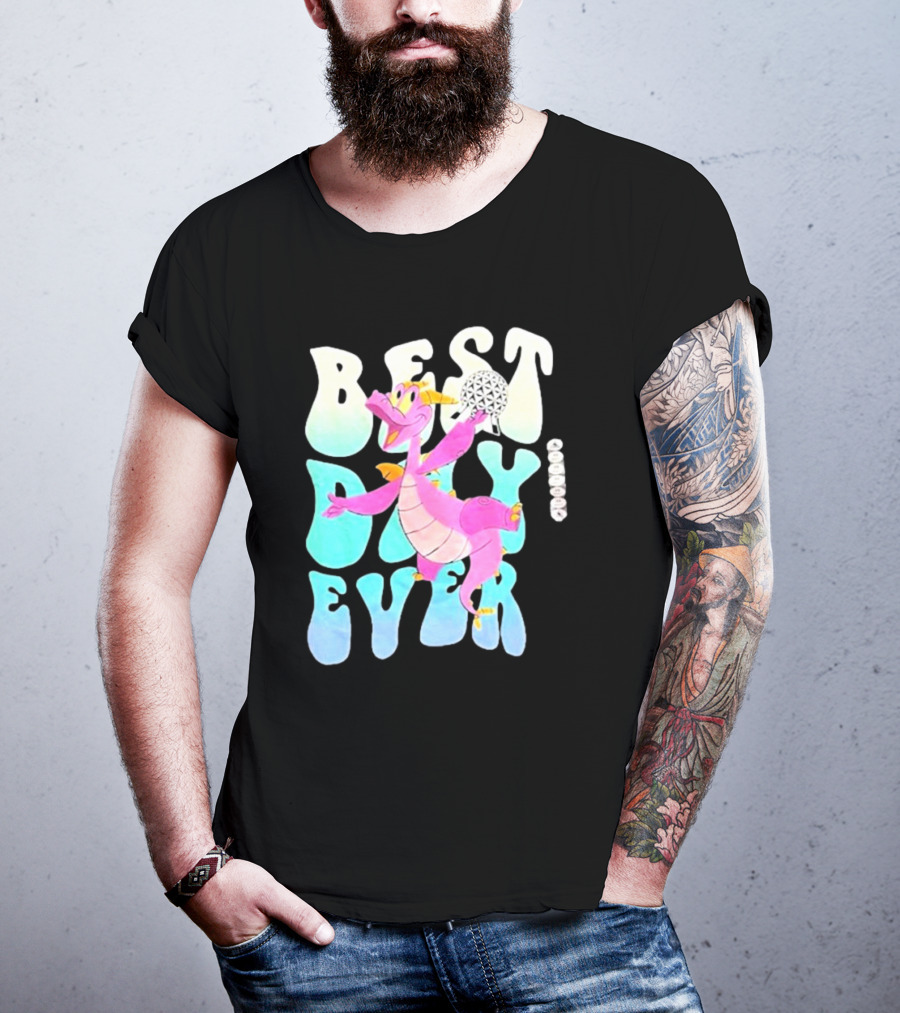 Best Day Ever Figment Dragon Epcot Spaceship Earth T-Shirt