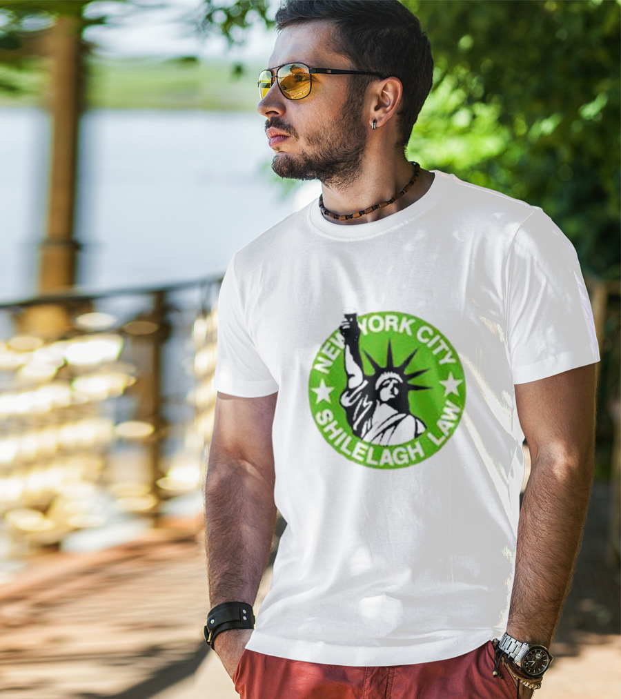 New York City Shilelagh Law Statue Of Liberty Beer T-Shirt