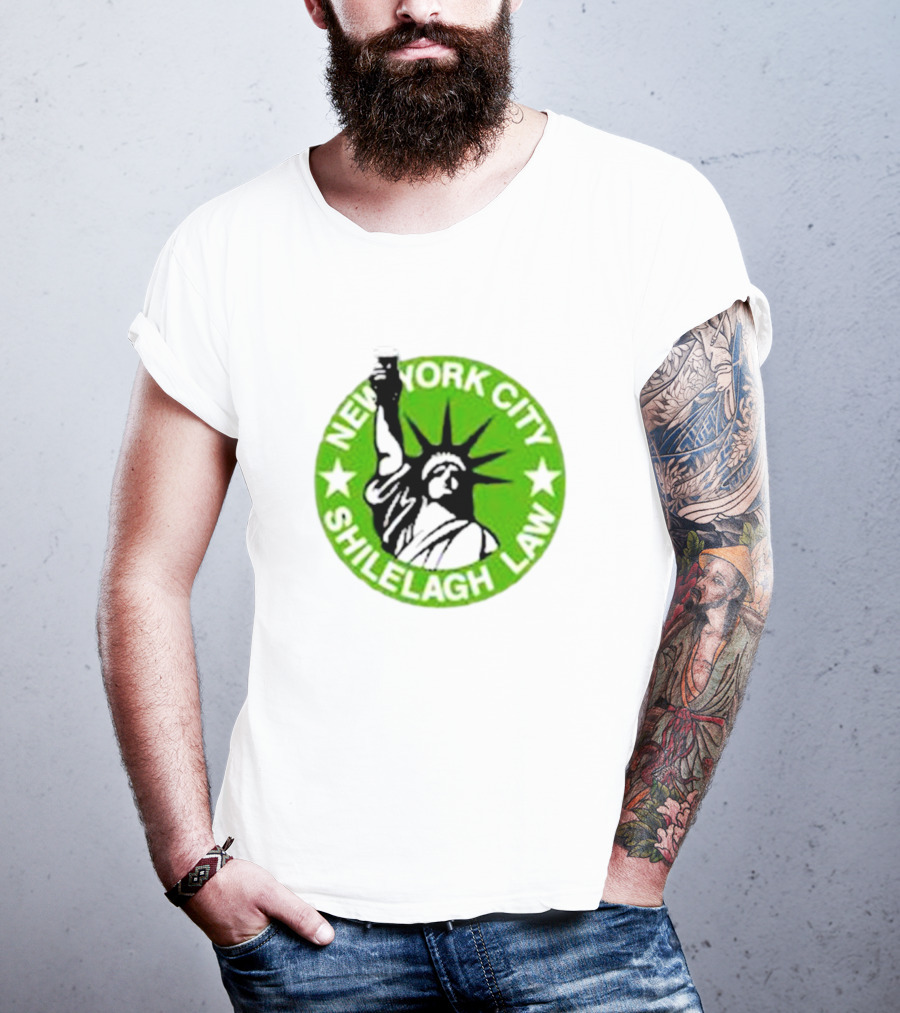 New York City Shilelagh Law Statue Of Liberty Beer T-Shirt