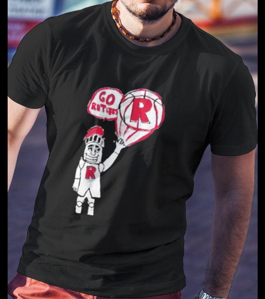 Rutgers Mbb The Blackout Go Rutgers Basketball Knight T-Shirt