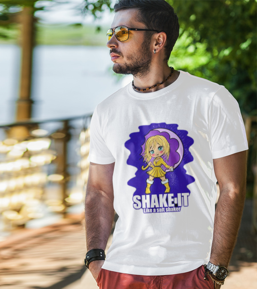 SHAKE IT Like A Salt Shaker Anime Girl T-Shirt