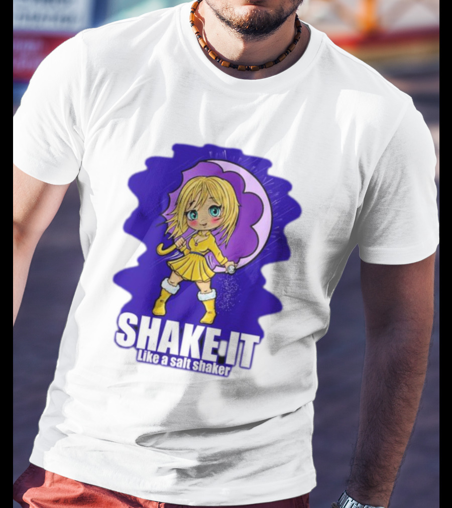 SHAKE IT Like A Salt Shaker Anime Girl T-Shirt