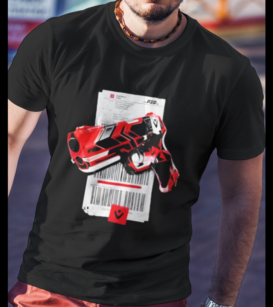 Sentinels Pistol Barcode PSD Capsule T-Shirt