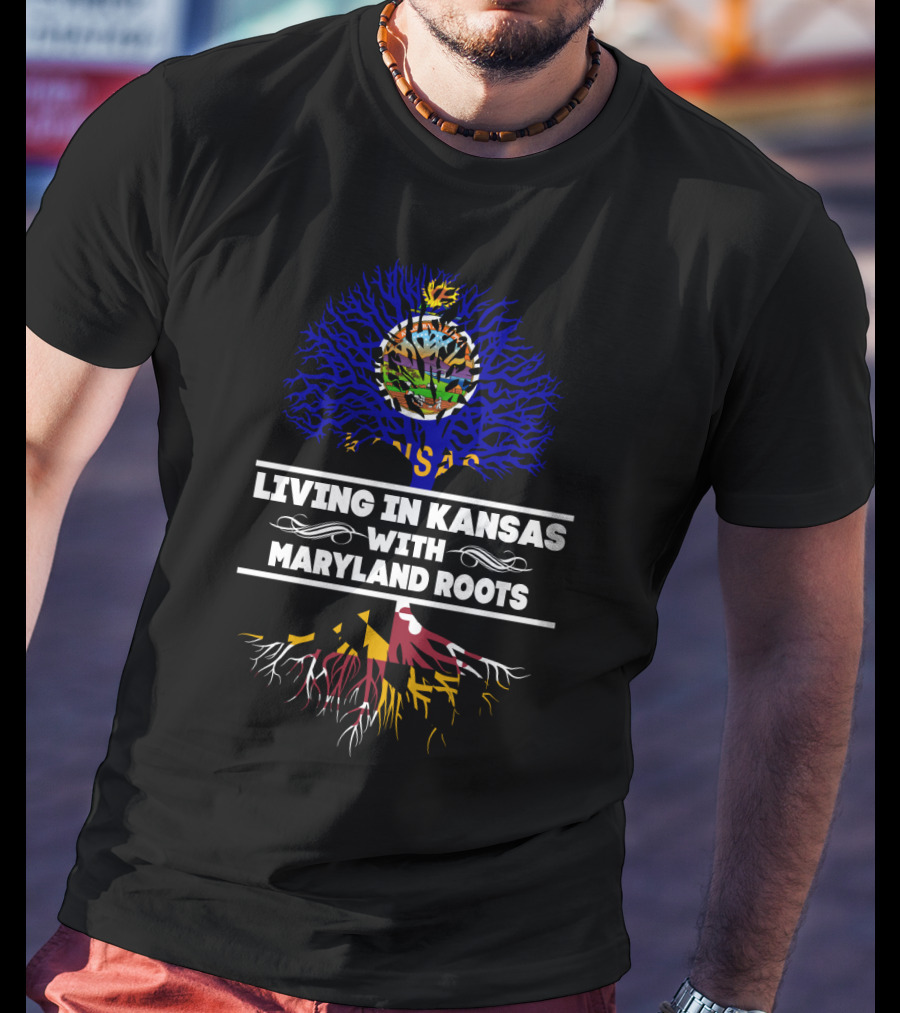 Kansas Life, Maryland Heritage: Celebrating Roots And Growth T-Shirt