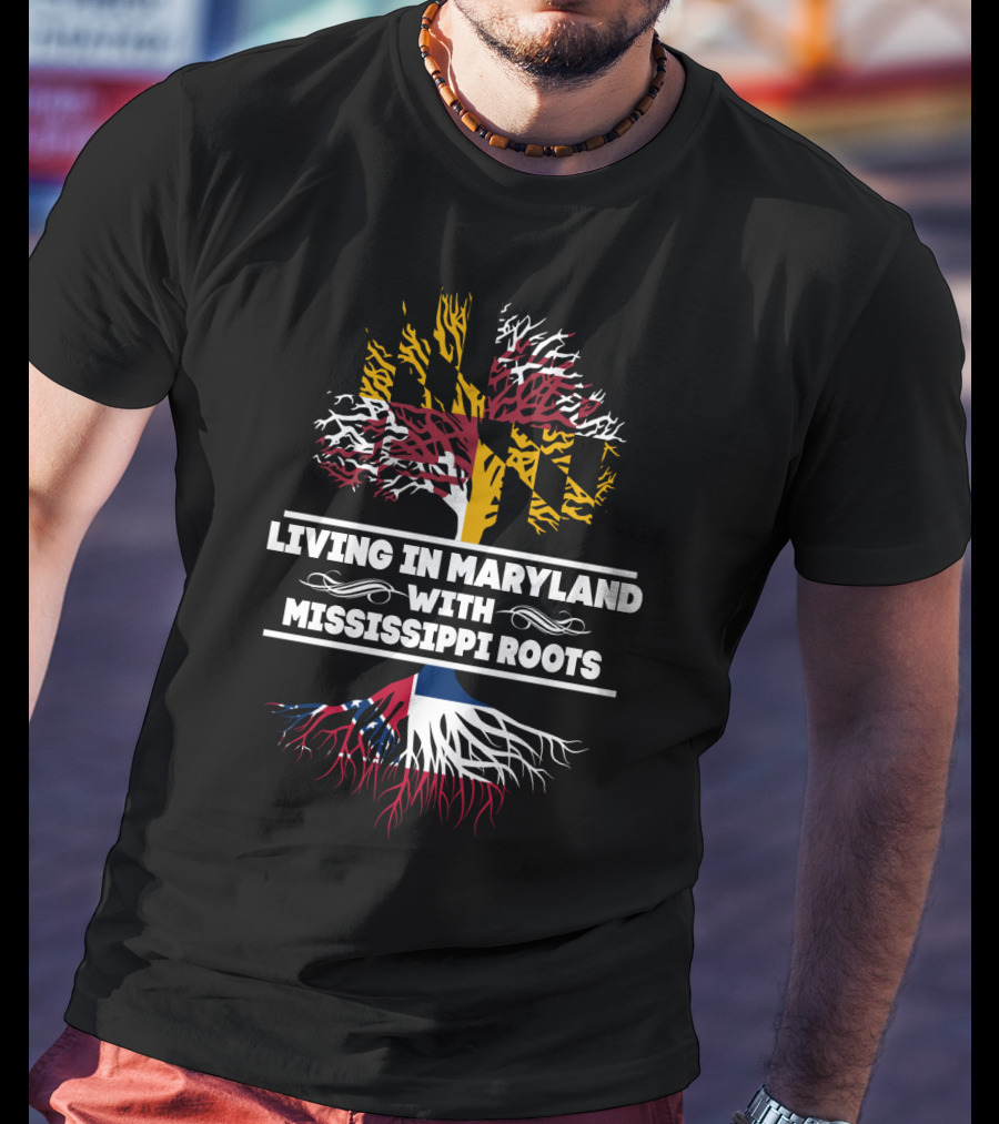 Maryland Pride And Mississippi Heritage Tree T-Shirt