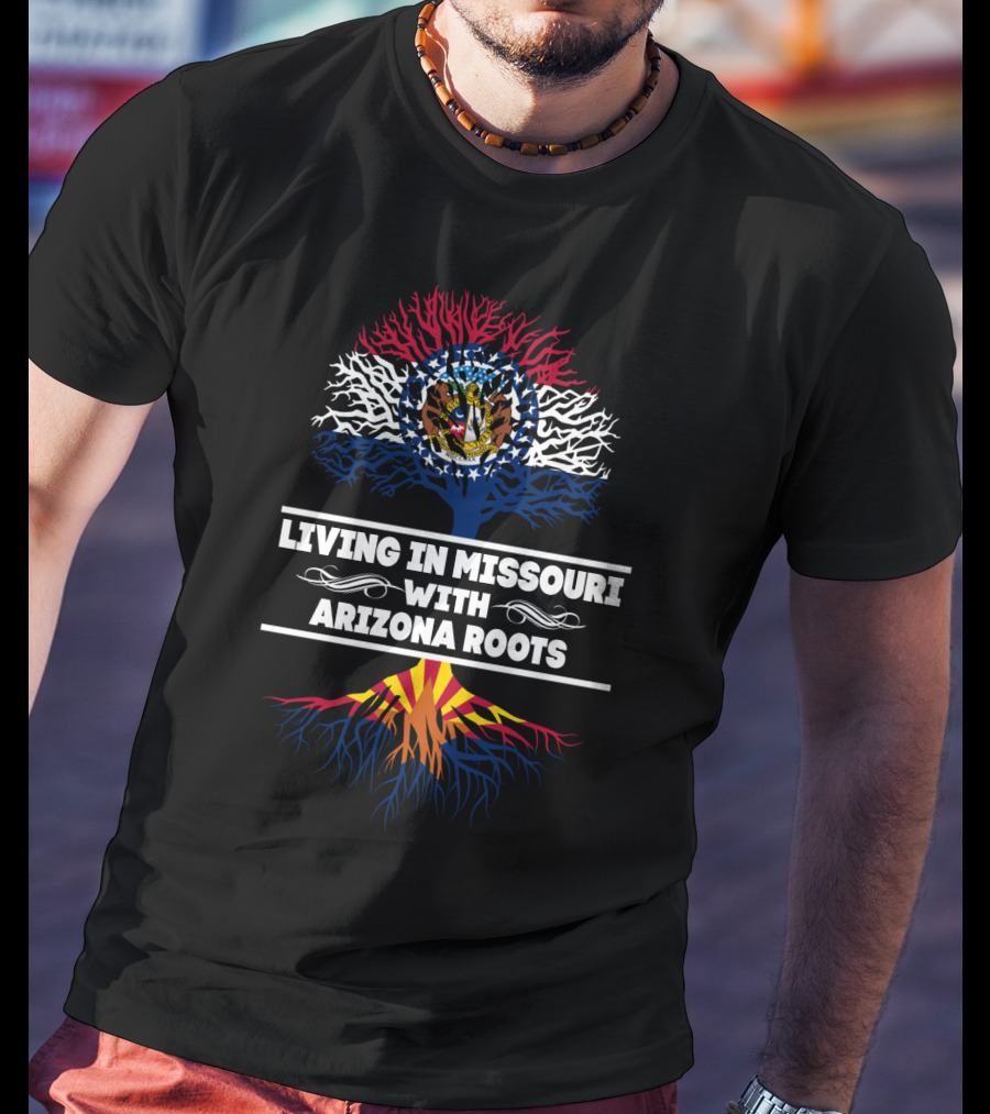 Missouri Living Arizona Roots Flag Tree T-Shirt