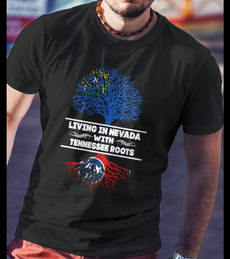Nevada Living With Deep Tennessee Roots Showcased In Flag-Inspired Tree T-Shirt