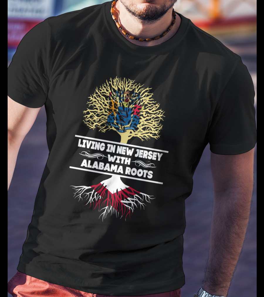 New Jersey Living Alabama Roots Heritage Tree T-Shirt