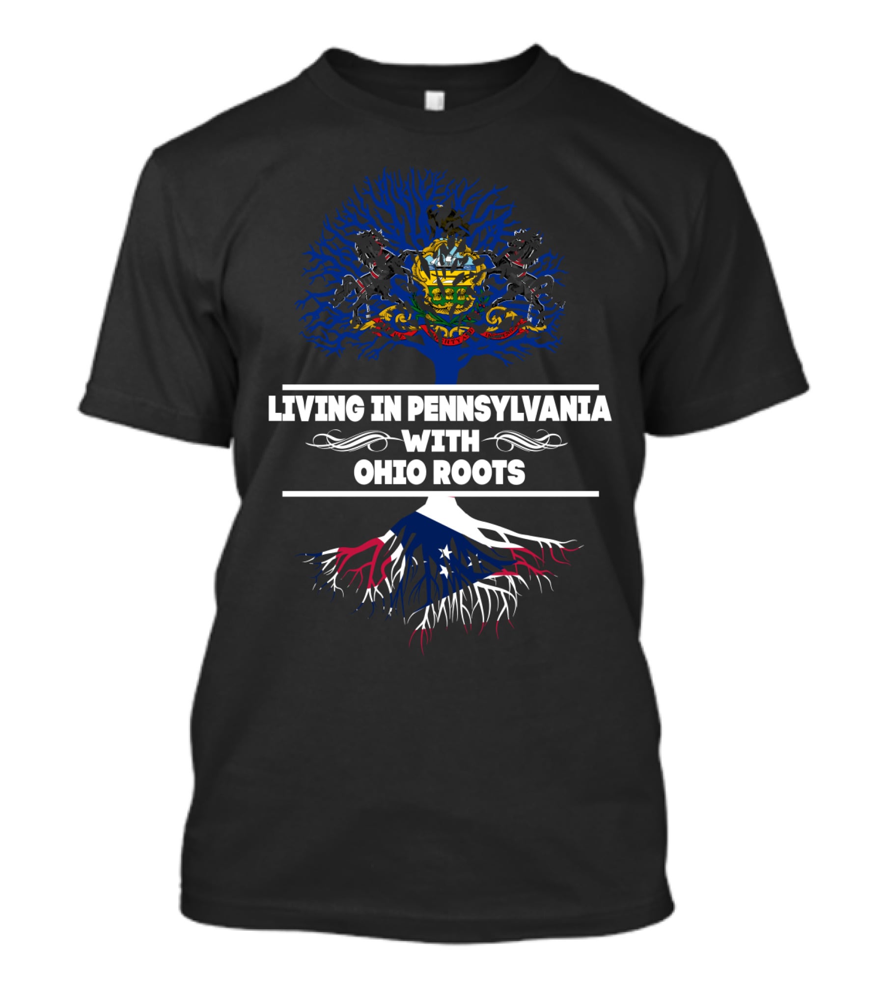 Pennsylvania Pride Ohio Heritage Tree Crest T-Shirt