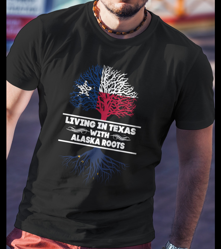 Texas Pride With Alaska Heritage: Lone Star And Northern Roots T-Shirt