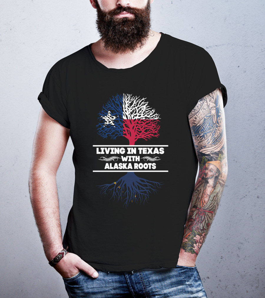 Texas Pride With Alaska Heritage: Lone Star And Northern Roots T-Shirt