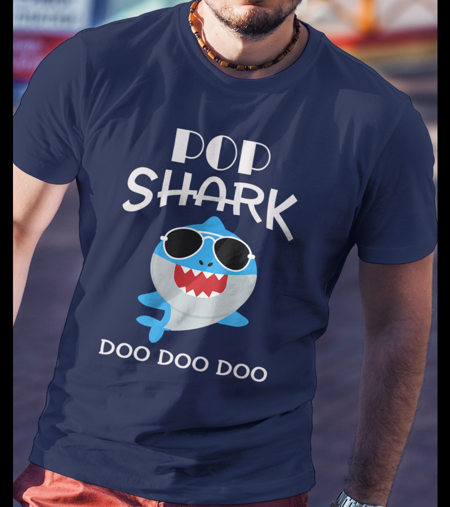 Pop Shark Doo Doo Doo Sunglasses Fun T-Shirt