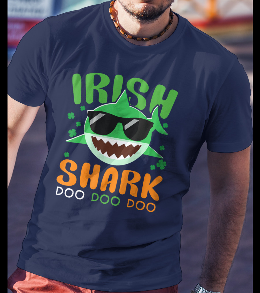 Irish Shark Doo Doo Doo St Patricks Day T-Shirt