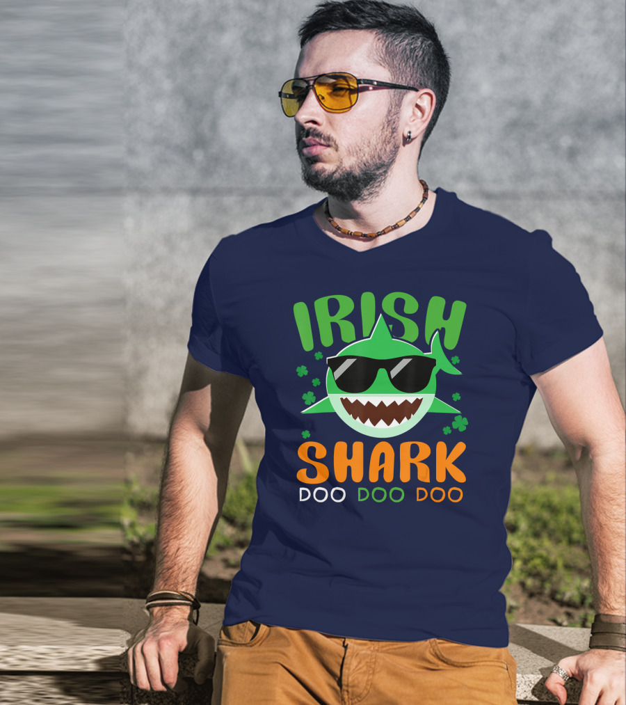 Irish Shark Doo Doo Doo St Patricks Day T-Shirt