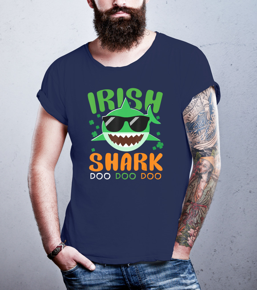 Irish Shark Doo Doo Doo St Patricks Day T-Shirt