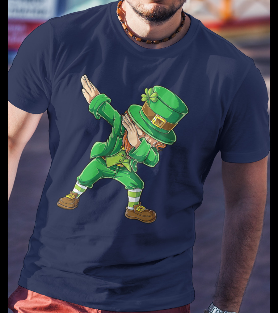 St Patricks Day Leprechaun Dabbing Boys Dab T-Shirt