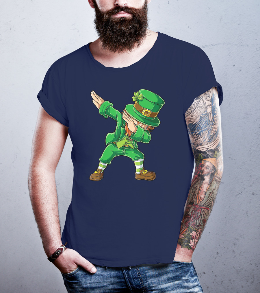 St Patricks Day Leprechaun Dabbing Boys Dab T-Shirt