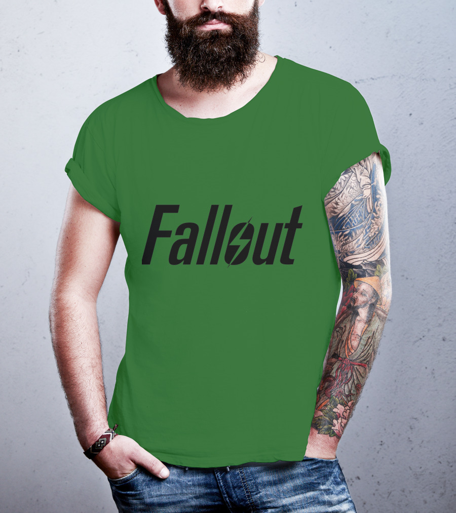 Fallout Logo Green Background T-Shirt