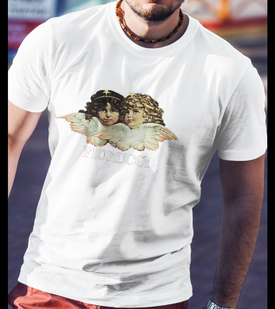 Fiorucci Angel Graphic Crop Top With Cherub T-Shirt