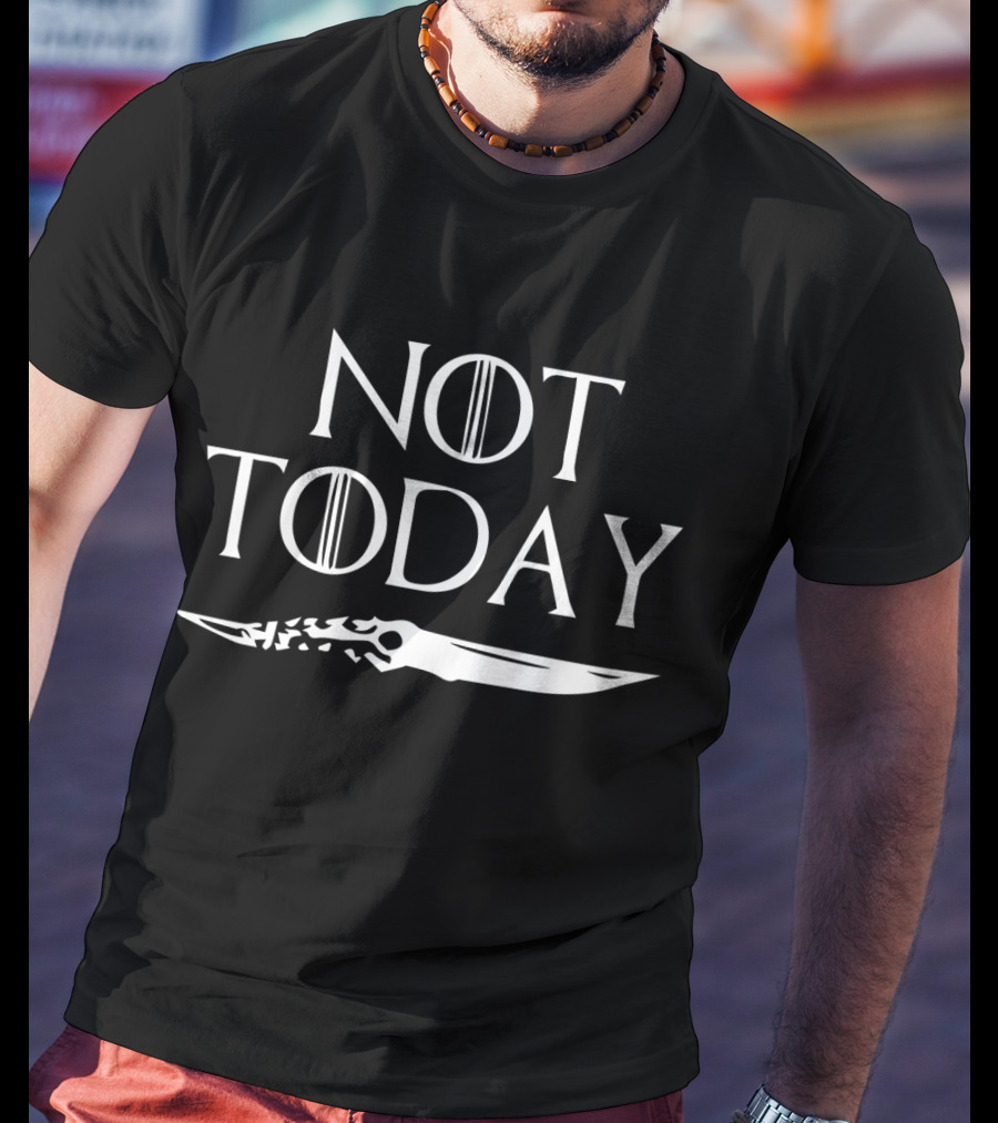 Not Today Game Of Thrones Sword Iconic T-Shirt