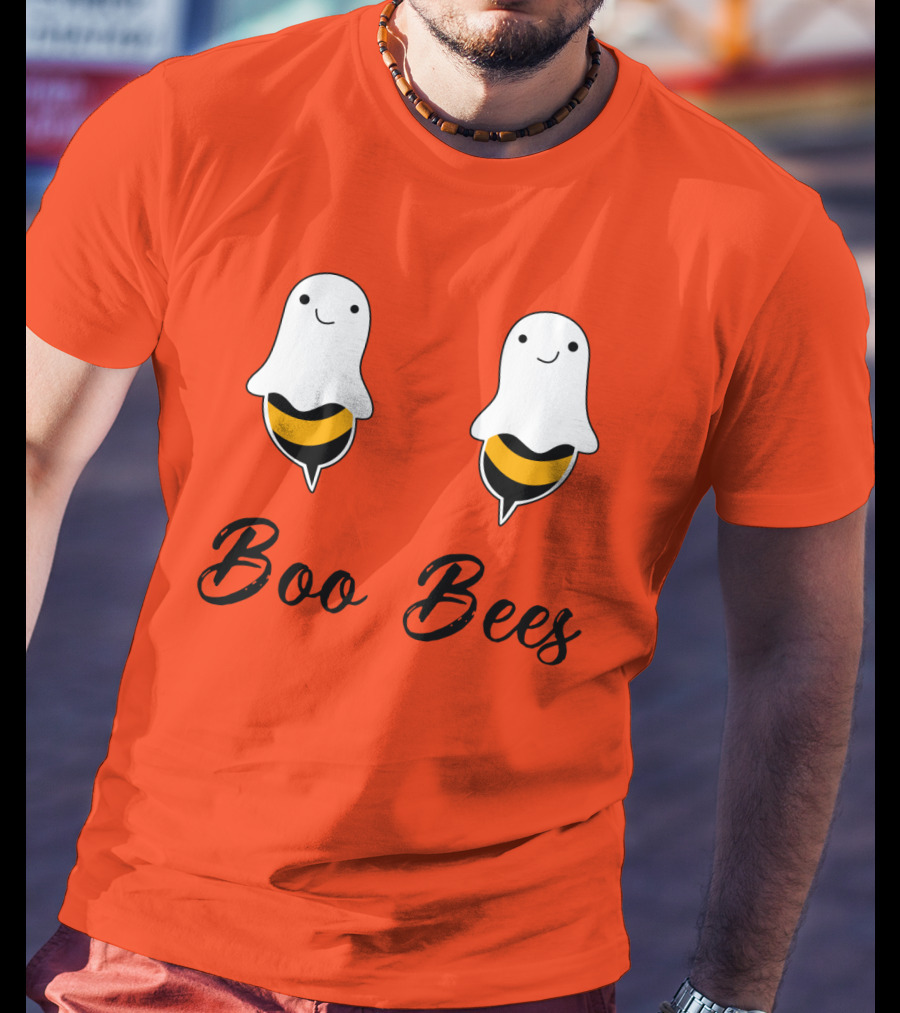 Boo Bees Funny Ghost Bee Pun Halloween T-Shirt