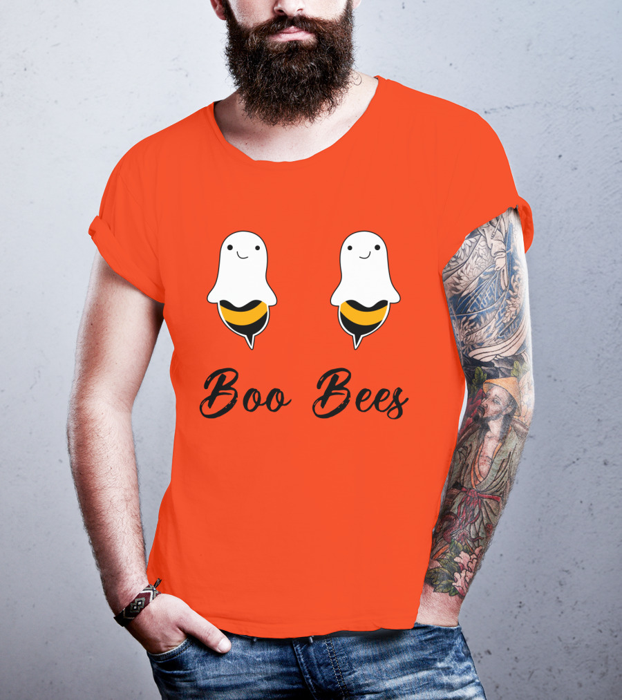 Boo Bees Funny Ghost Bee Pun Halloween T-Shirt