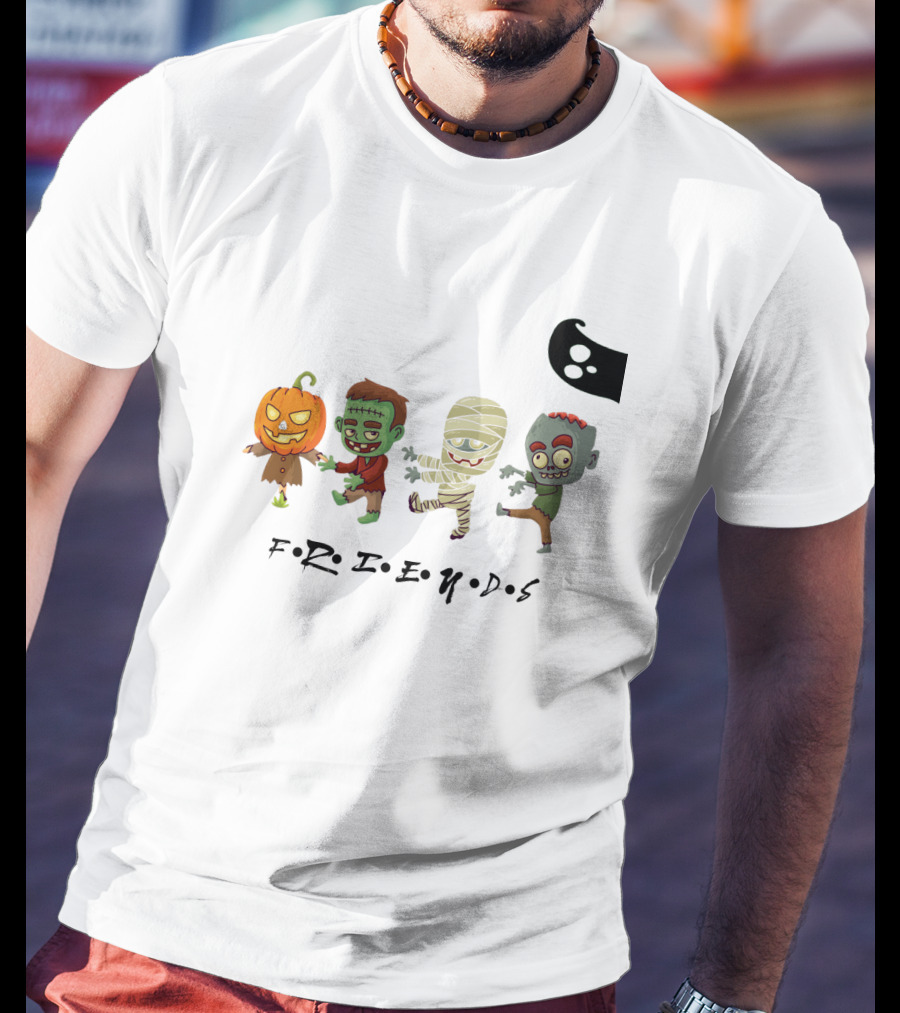 FRIENDS Horror Characters Abbey Road T-Shirt