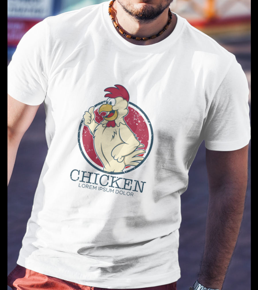 Chicken Winner Dinner Thumbs Up T-Shirt