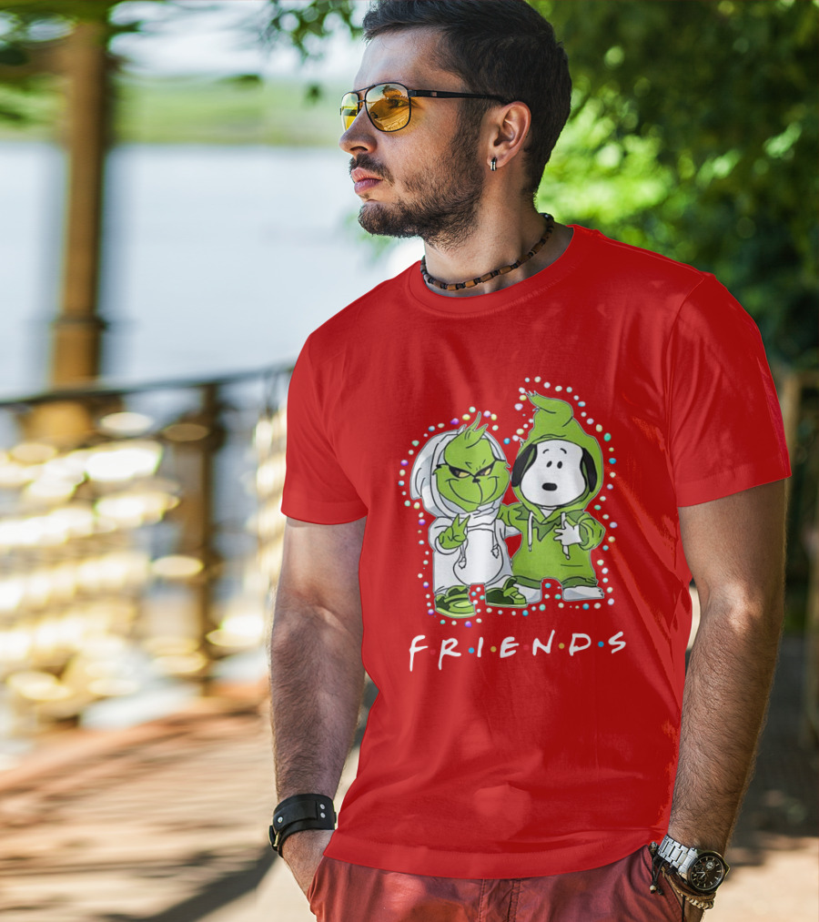 Baby Snoopy And Grinch Friends TV Show Hoodie Characters T-Shirt