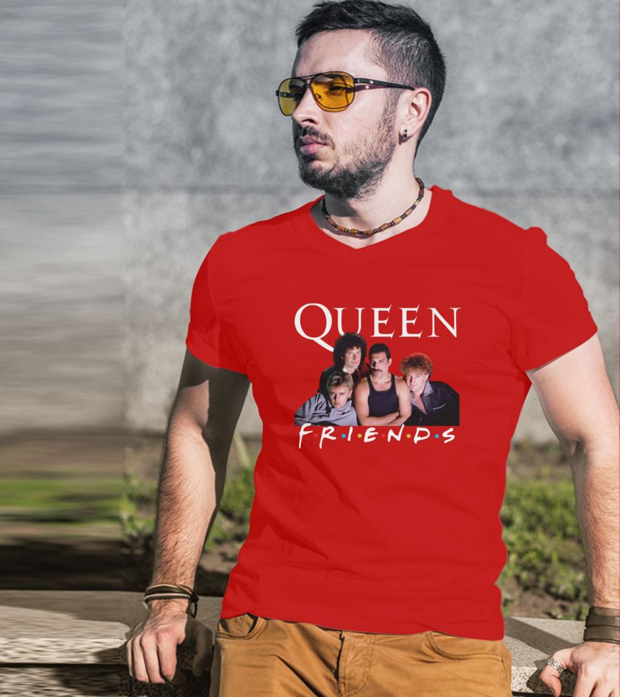 Queen Band Friends TV Show Mashup T-Shirt