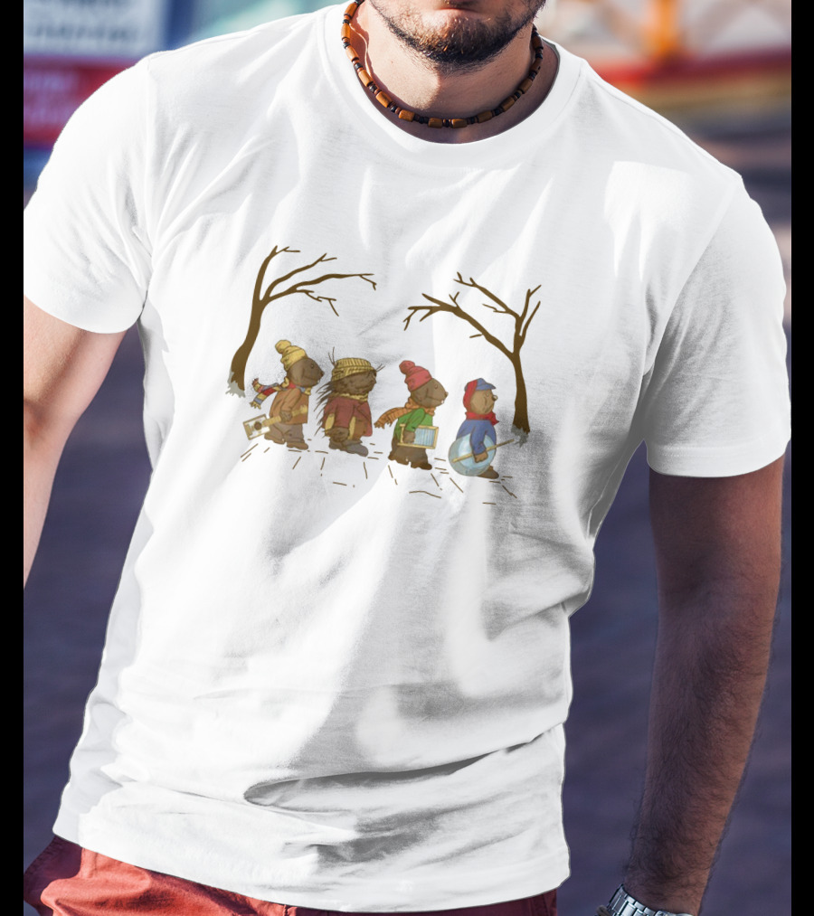Emmet Otter's Jug Band Christmas Road Winter Walk With Instruments And Cozy Attire T-Shirt