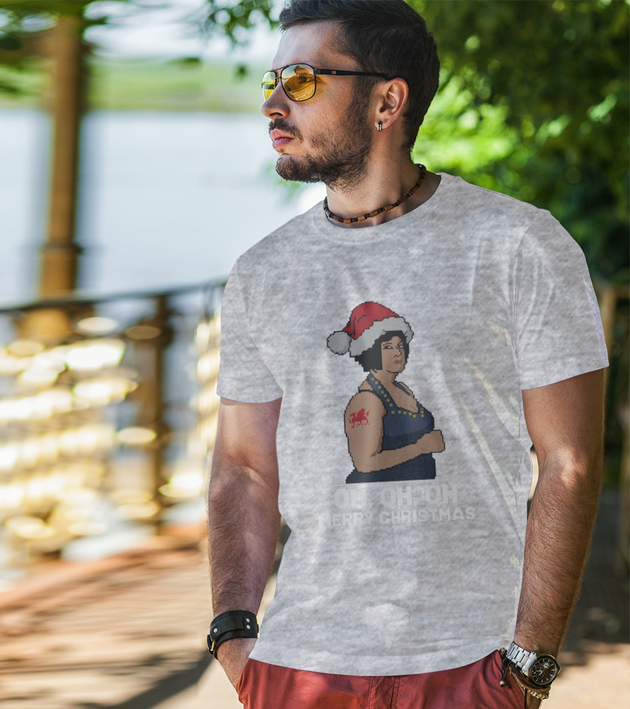 Nessa Oh Oh Oh Merry Christmas Santa Hat Jumper T-Shirt