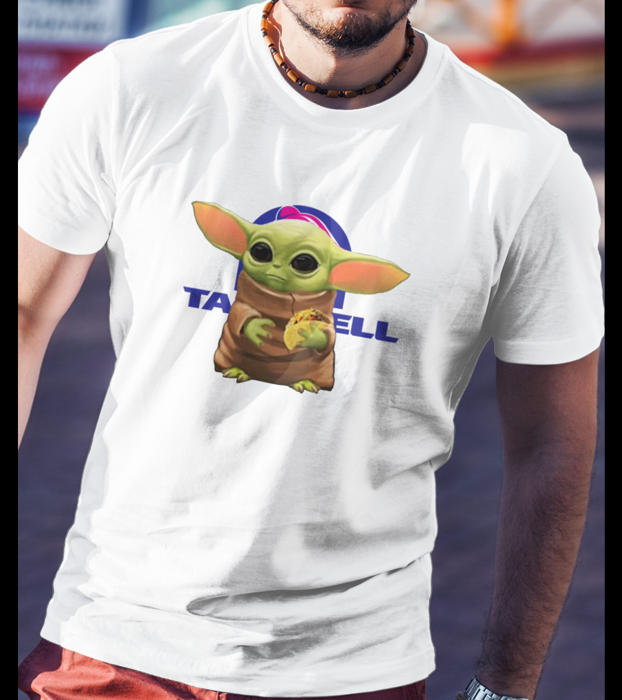 Baby Yoda Holding Taco Bell Taco T-Shirt