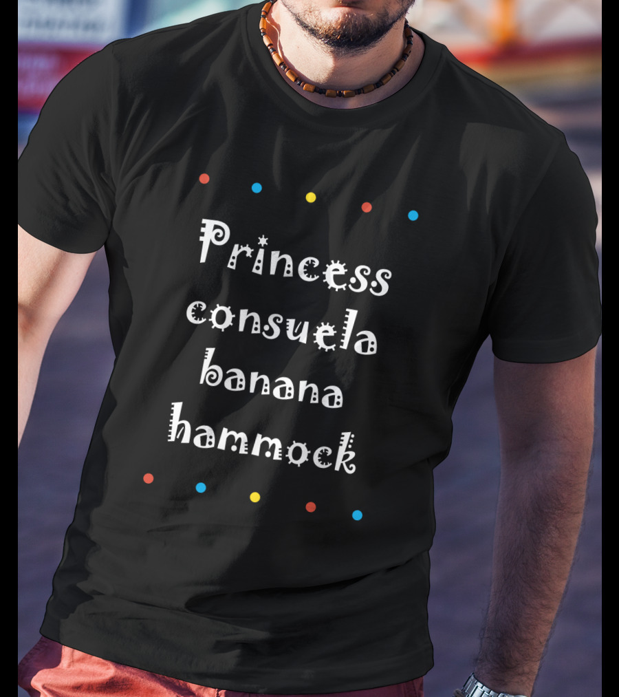 Princess Consuela Banana Hammock Friends TV Show Colorful Dots T-Shirt