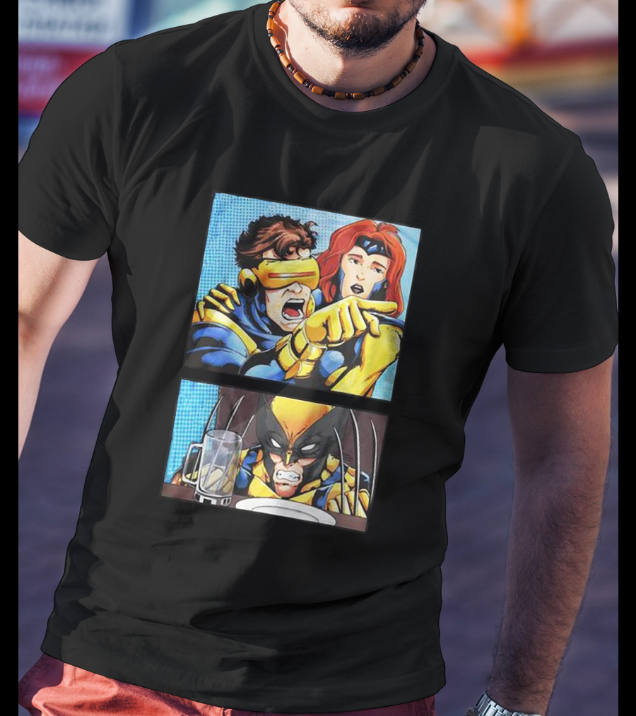 Cyclops And Jean Grey Arguing With Wolverine Meme T-Shirt
