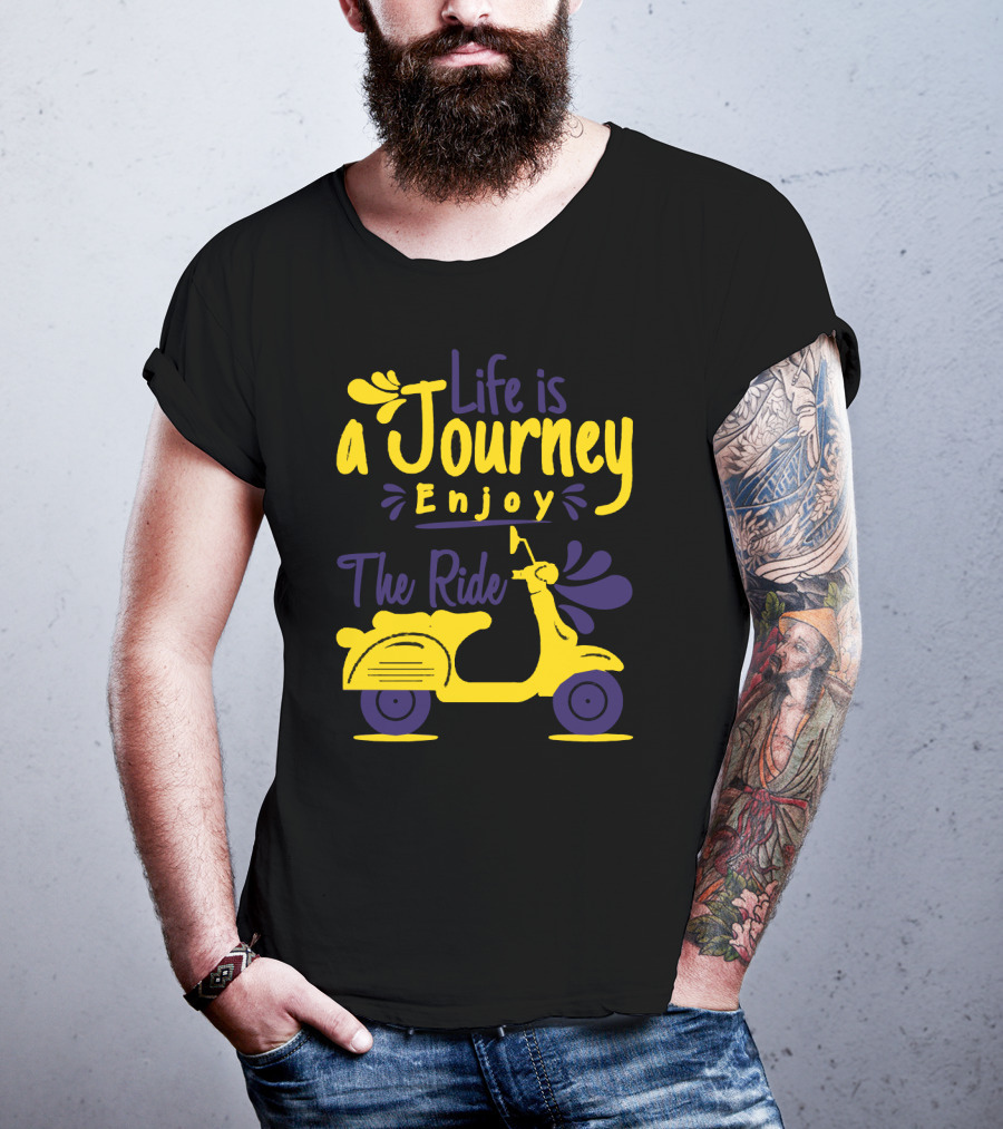 Life Is A Journey Enjoy The Ride Scooter Adventure T-Shirt