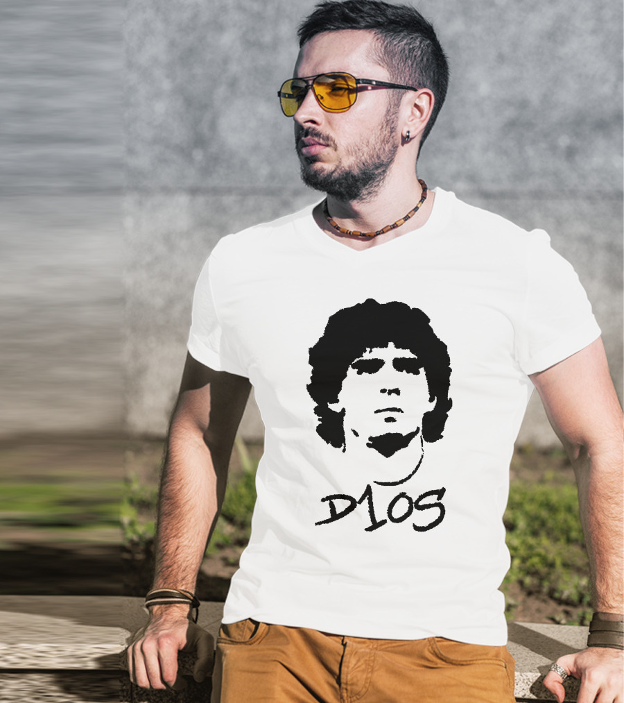 Diego Maradona D1OS Iconic Portrait Legend T-Shirt