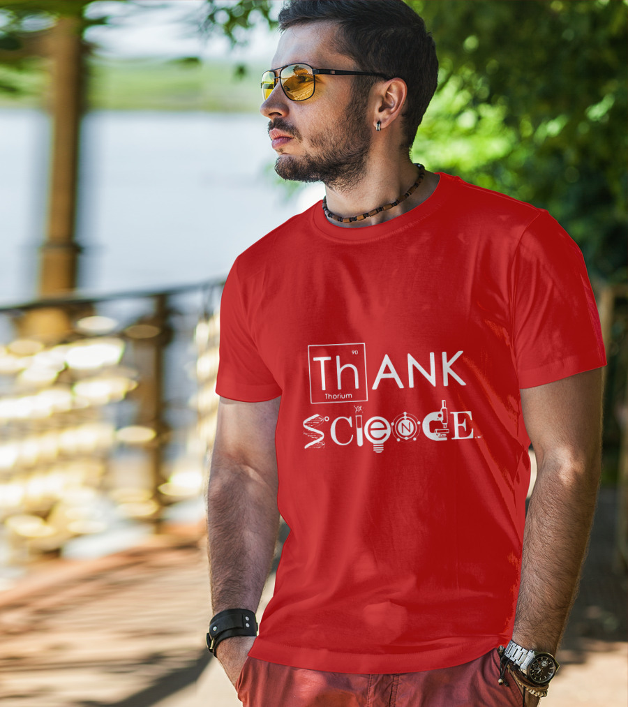 Thank Science Thorium Science Elements Icons Text T-Shirt