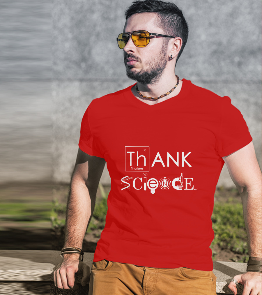 Thank Science Thorium Science Elements Icons Text T-Shirt