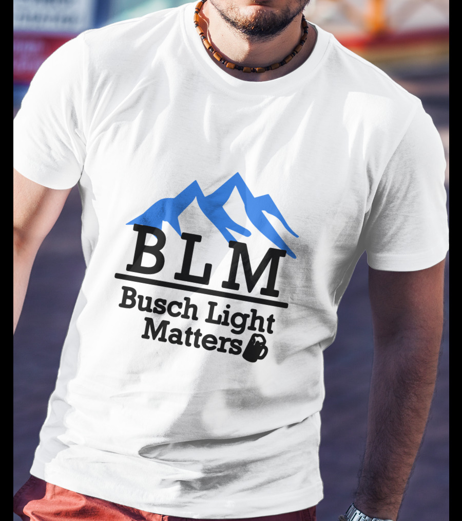 BLM Busch Light Matters Mountain T-Shirt