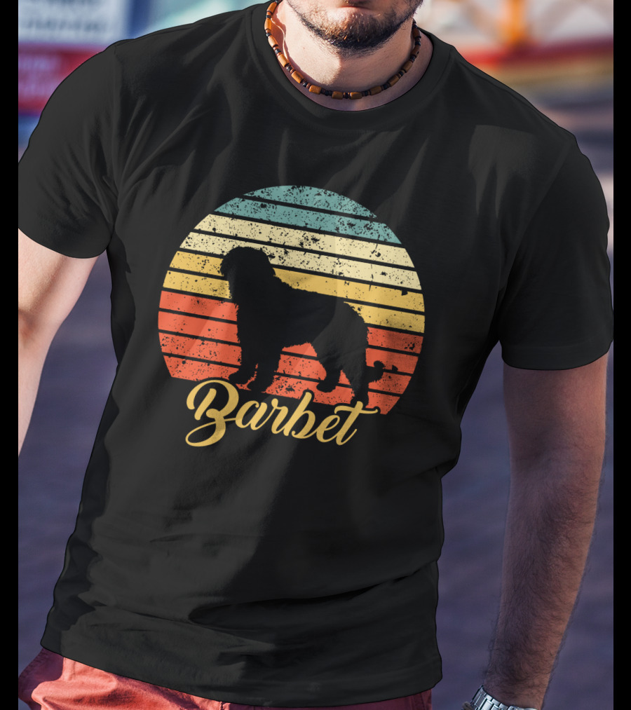 Vintage Barbet Retro Sunset T-Shirt