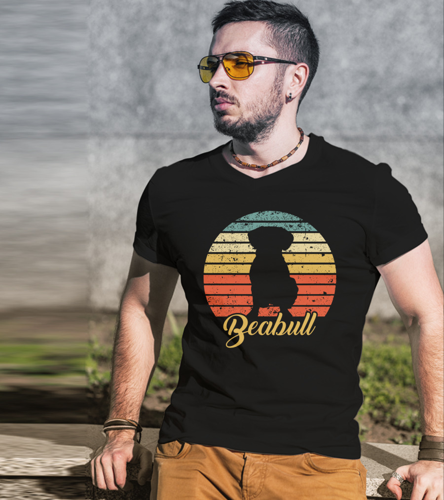 Retro Sunset Beabull T-Shirt