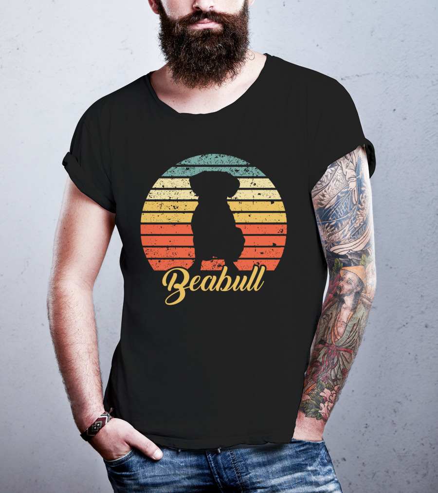 Retro Sunset Beabull T-Shirt