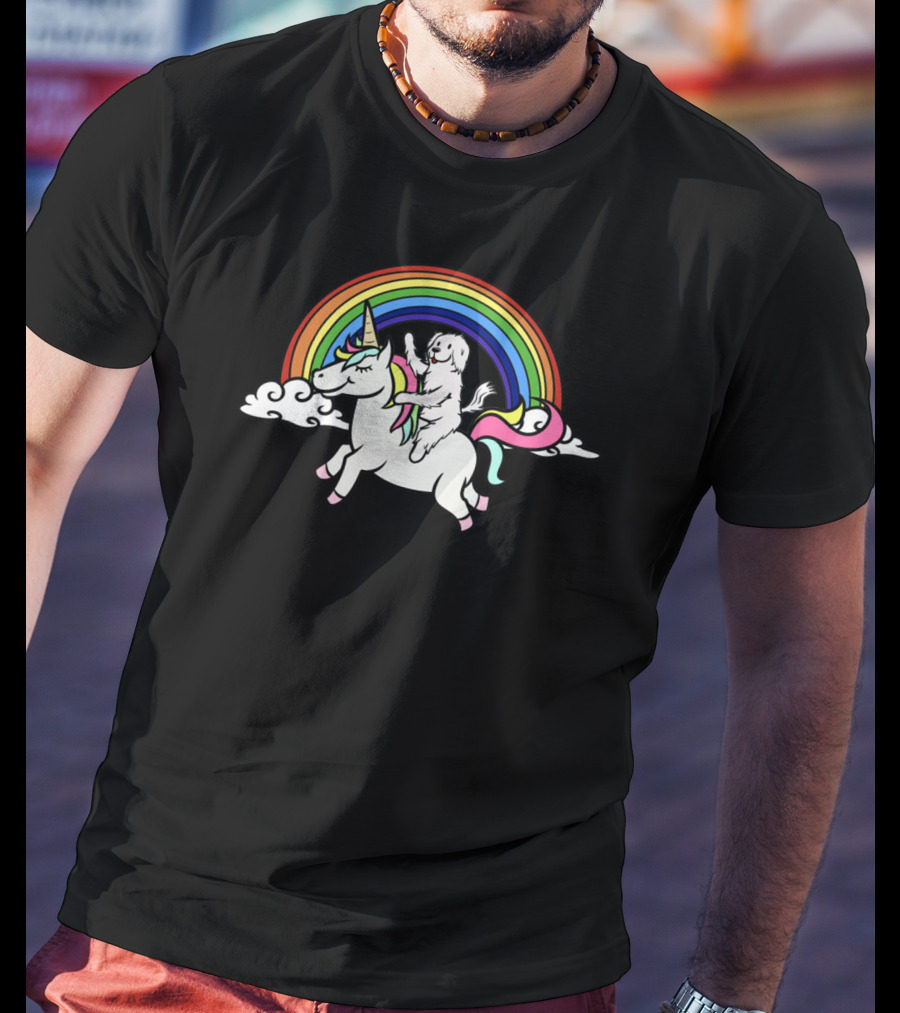 Maltese On Unicorn T-Shirt