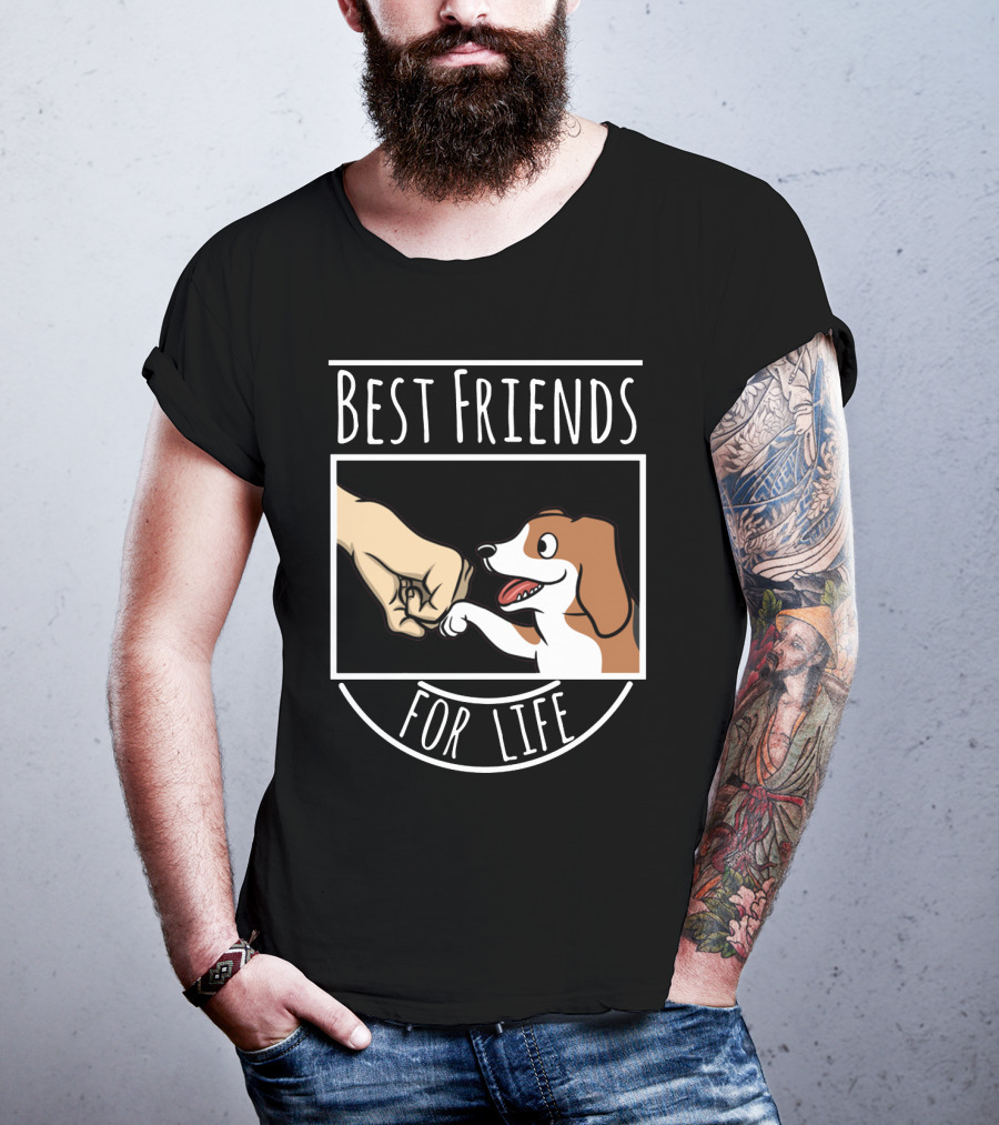 Best Friends For Life Beagle Fist Bump T-Shirt