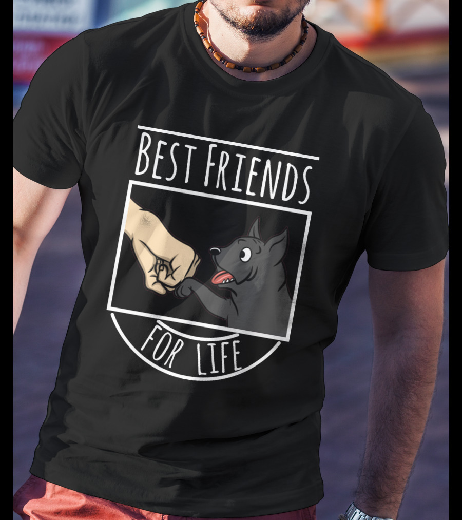 Best Friends For Life Cane Corso Dog Fist Bump T-Shirt