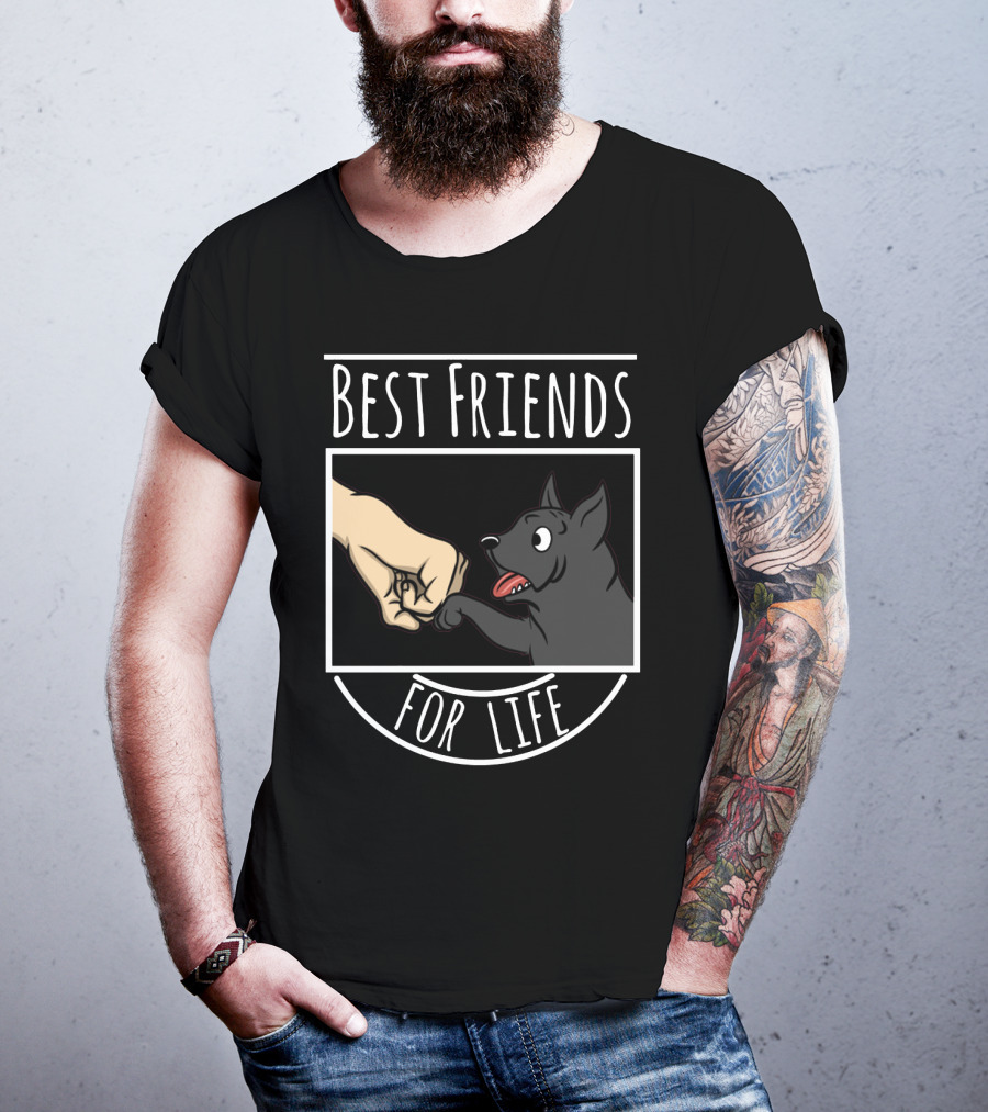 Best Friends For Life Cane Corso Dog Fist Bump T-Shirt